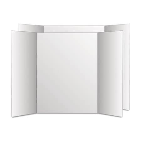 Geographics Eco Brites, Too Cool Tri-Fold Poster Board, 28 X 40, White/white, 12/carton, PK12 27136
